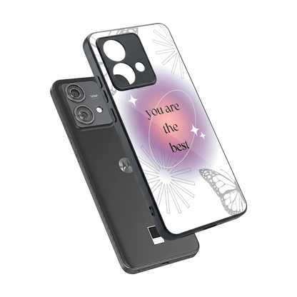 Star Power sleek motorola edge 40 neo 5g cover with tempered glass back and TPU edges