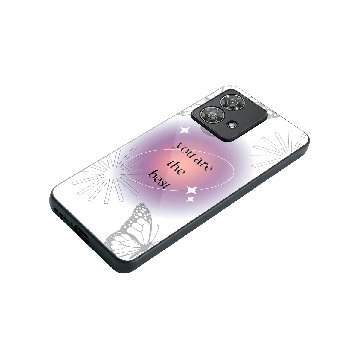 Star Power stylish phone case for motorola edge 40 neo 5g | glossy glass and slim fit