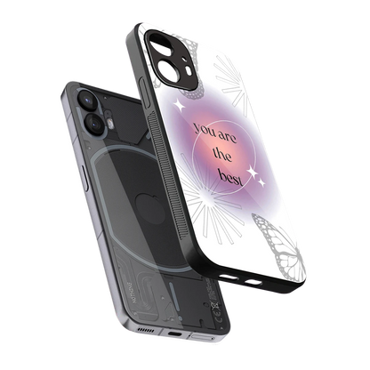 Star Power sleek nothing phone 2 cover with tempered glass back and TPU edges
