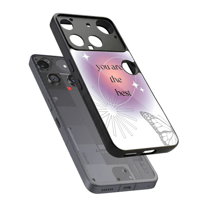 Star Power sleek nothing phone 3 cover with tempered glass back and TPU edges