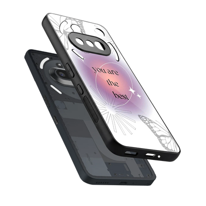 Star Power sleek nothing phone 3a cover with tempered glass back and TPU edges
