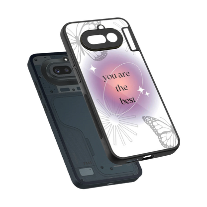 Star Power sleek nothing phone 4a cover with tempered glass back and TPU edges
