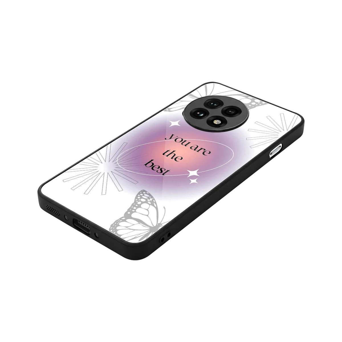 Star Power stylish phone case for oneplus 13r | glossy glass and slim fit