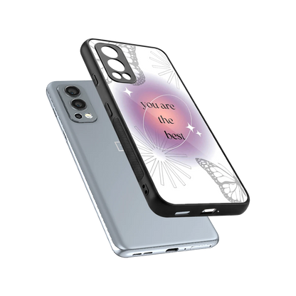 Star Power sleek oneplus nord 2 cover with tempered glass back and TPU edges
