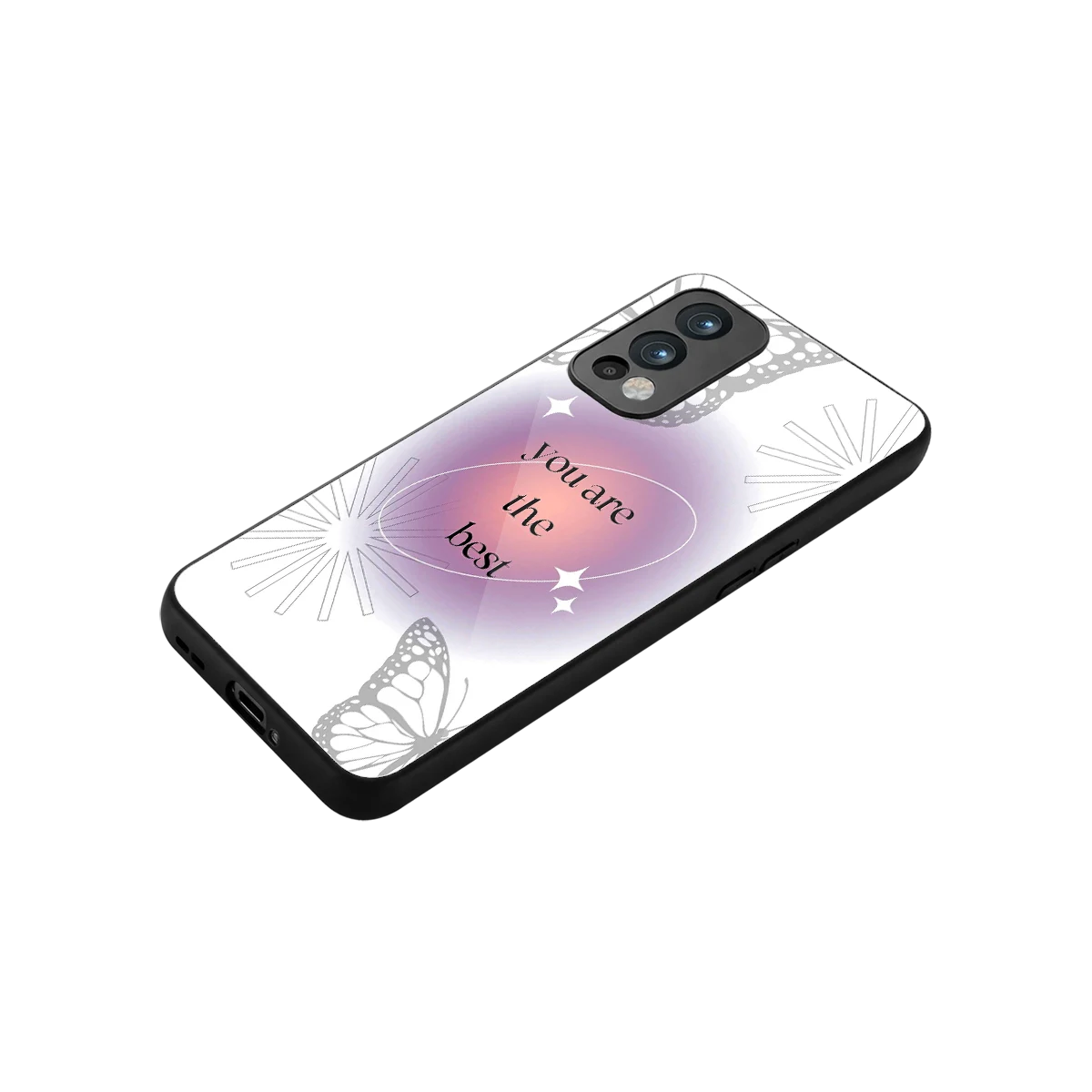 Star Power stylish phone case for oneplus nord 2 | glossy glass and slim fit