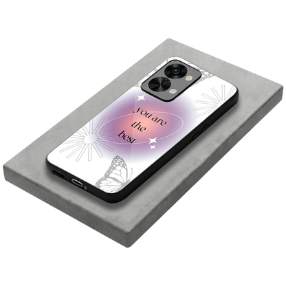 Star Power stylish phone case for oneplus nord 2t | glossy glass and slim fit