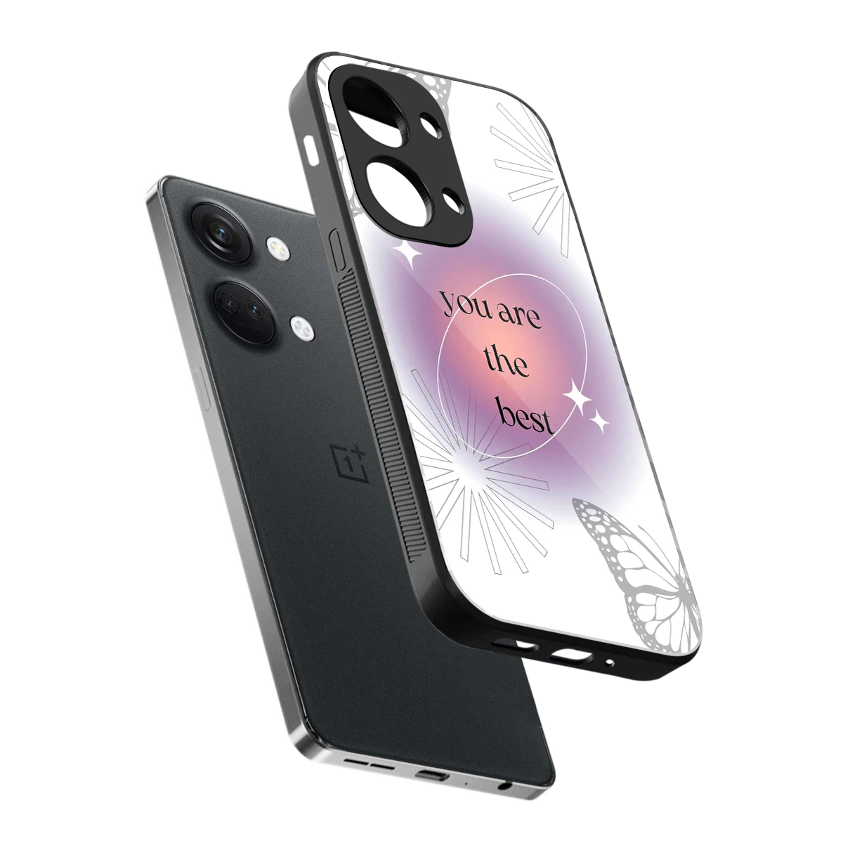 Star Power sleek oneplus nord 3 cover with tempered glass back and TPU edges