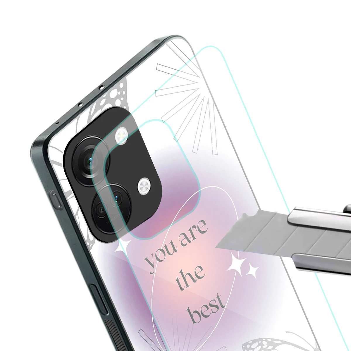 Star Power stylish phone case for oneplus nord 3 | glossy glass and slim fit