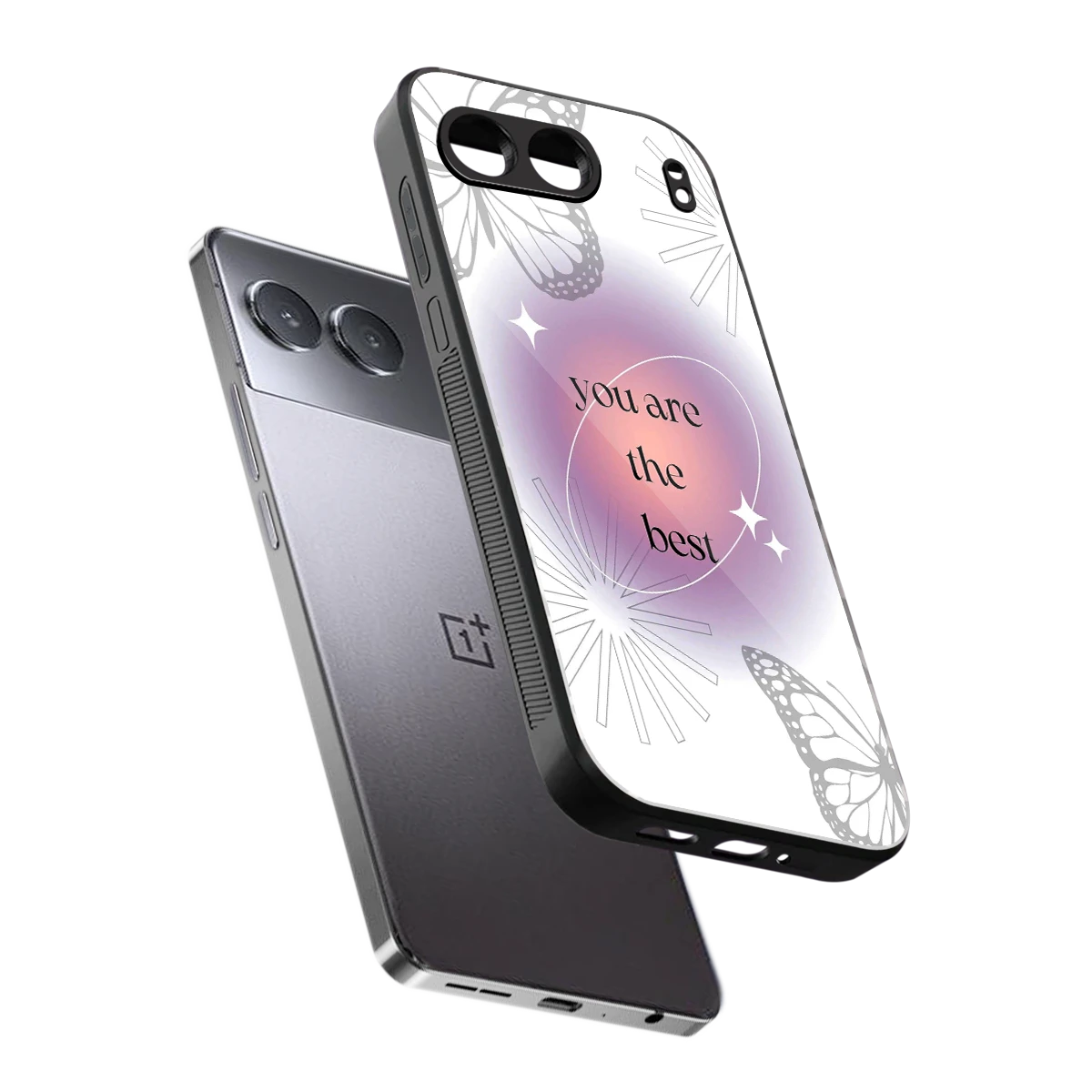 Star Power sleek oneplus nord 4 cover with tempered glass back and TPU edges