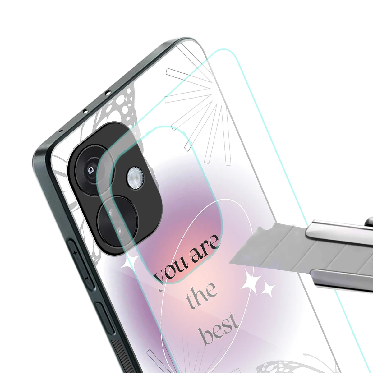 Star Power stylish phone case for oneplus nord ce 3 | glossy glass and slim fit