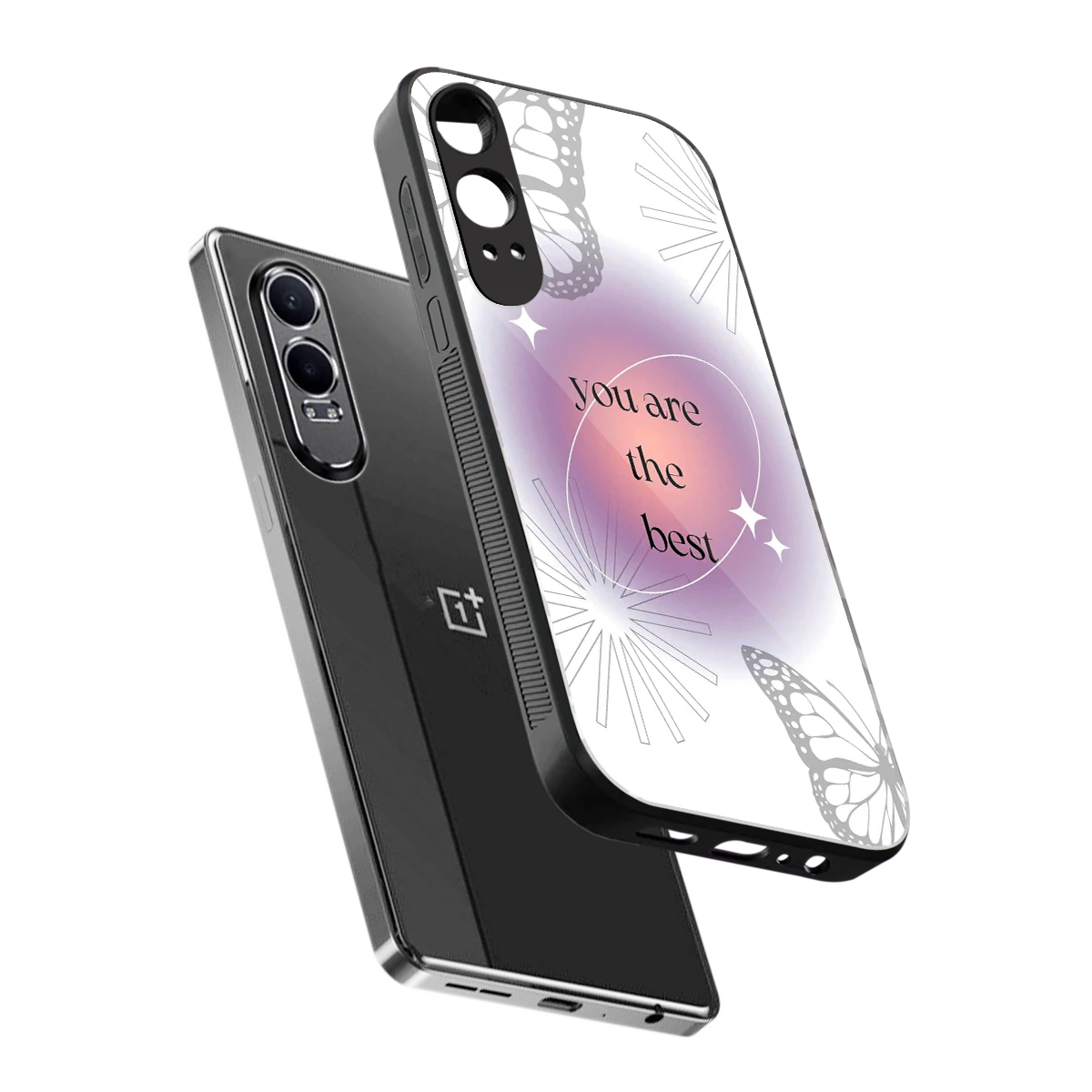 Star Power sleek oneplus nord ce 4 lite cover with tempered glass back and TPU edges