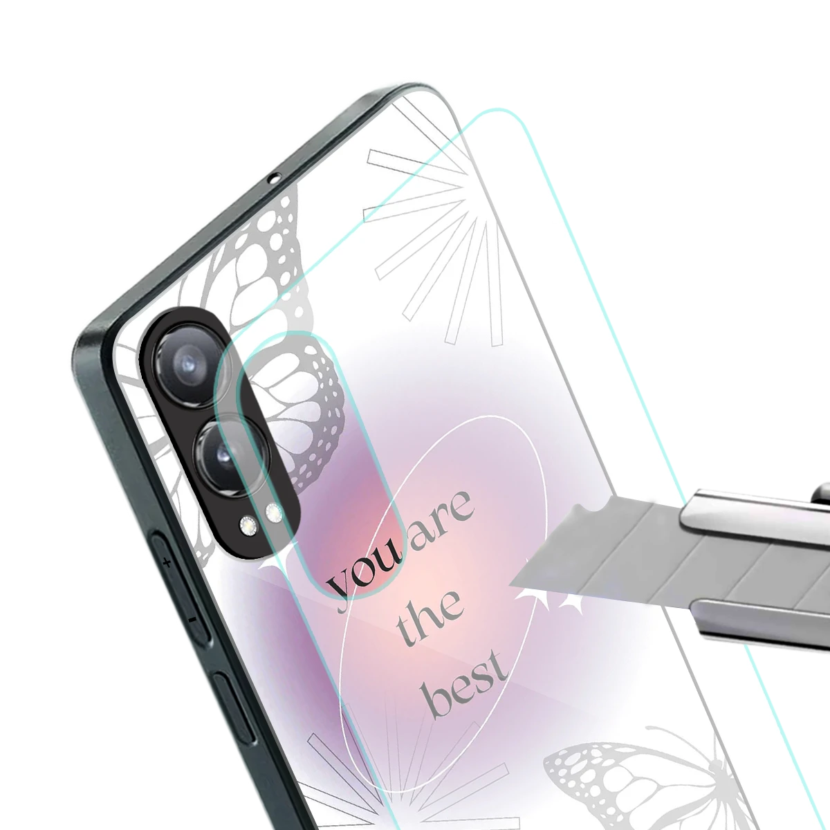 Star Power stylish phone case for oneplus nord ce 4 lite | glossy glass and slim fit