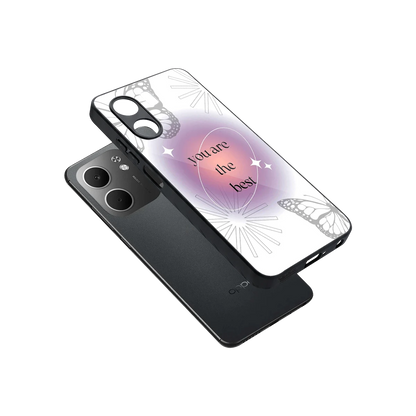Star Power sleek oppo a5x 5g cover with tempered glass back and TPU edges