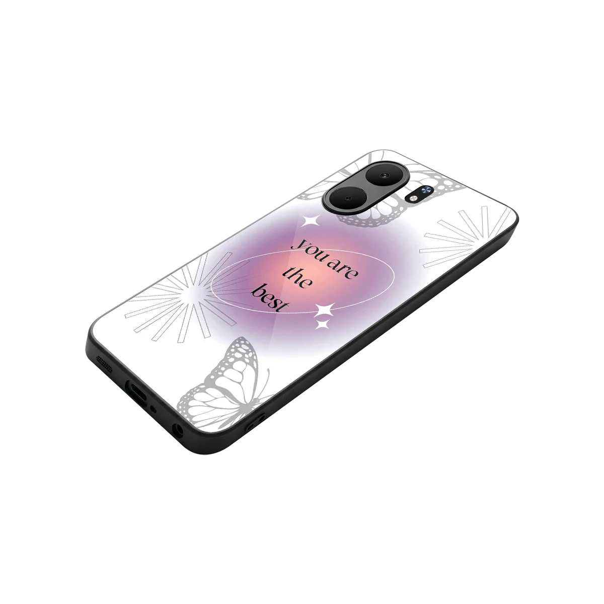 Star Power stylish phone case for oppo a5x 5g | glossy glass and slim fit