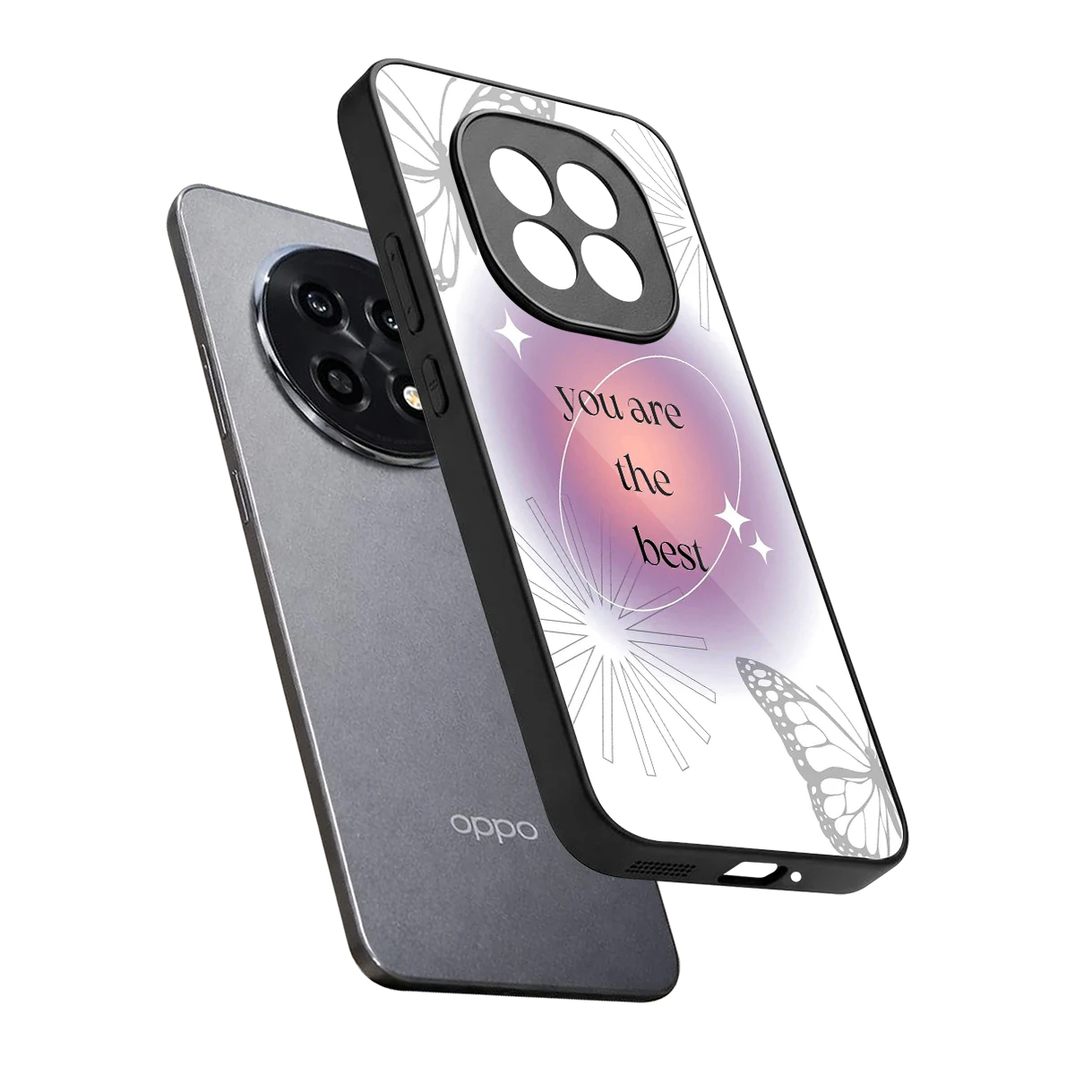 Star Power sleek oppo f29 pro 5g cover with tempered glass back and TPU edges
