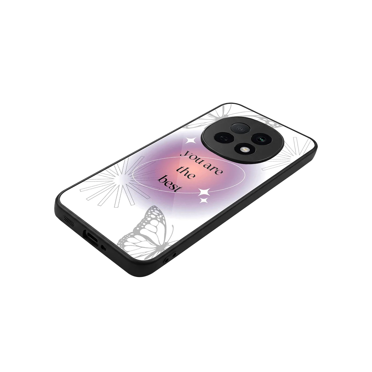Star Power stylish phone case for oppo f29 pro 5g | glossy glass and slim fit