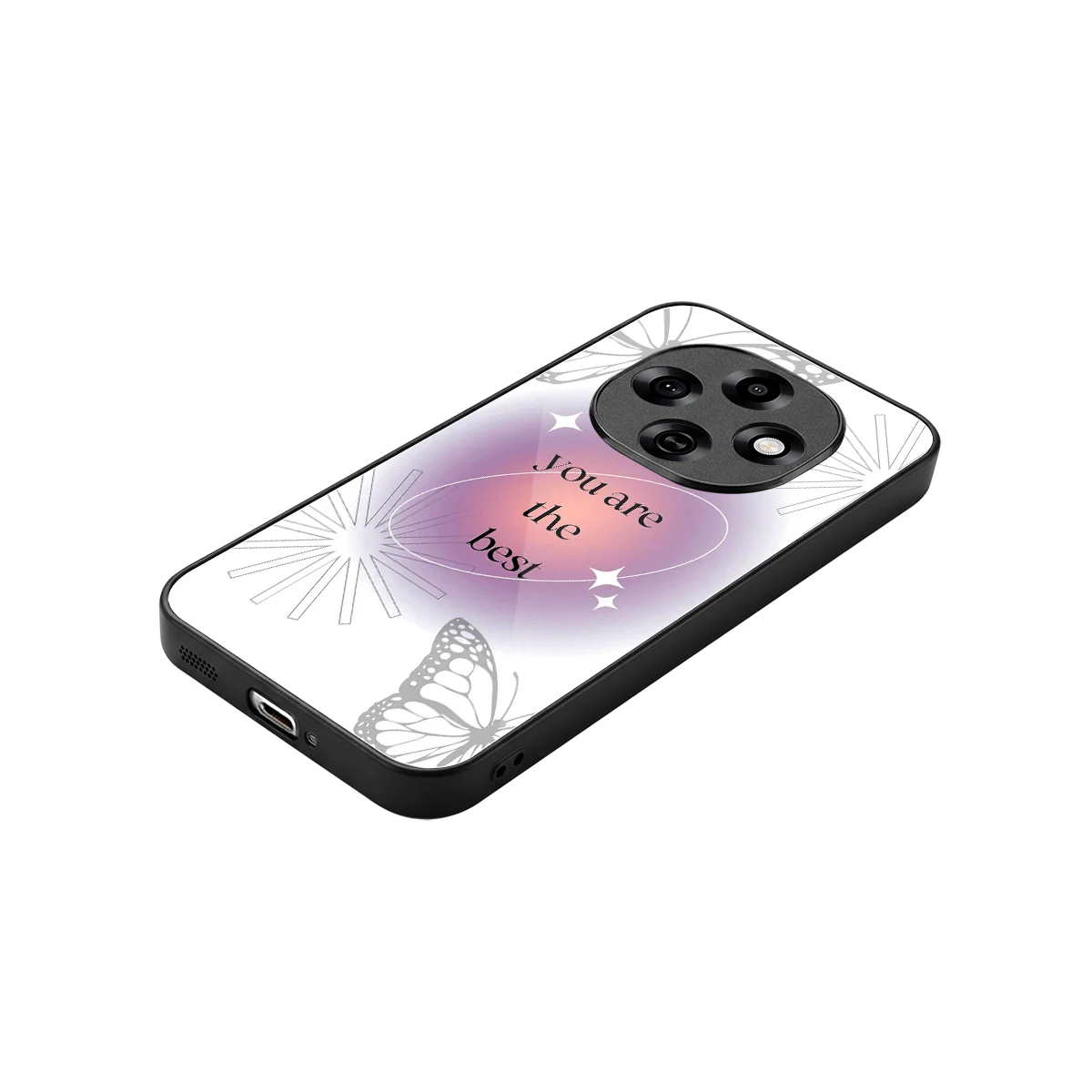 Star Power stylish phone case for oppo f31 pro 5g | glossy glass and slim fit