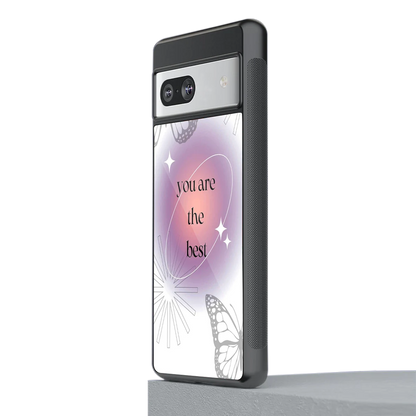 Star Power stylish phone case for google pixel 7a | glossy glass and slim fit