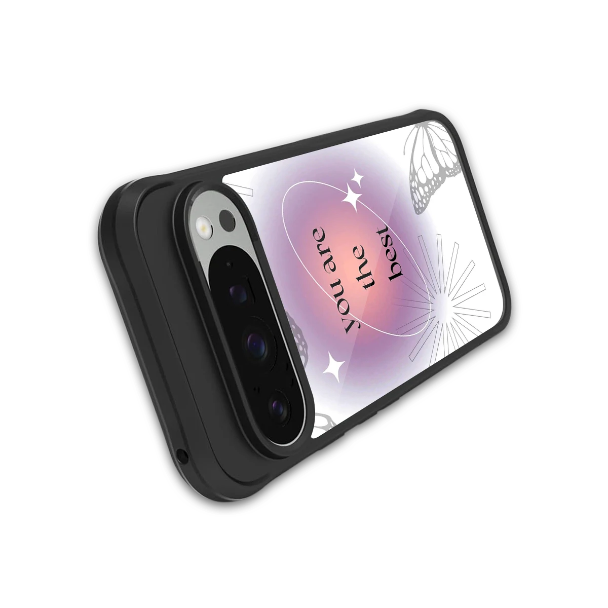 Star Power stylish phone case for google pixel 9 pro xl | glossy glass and slim fit