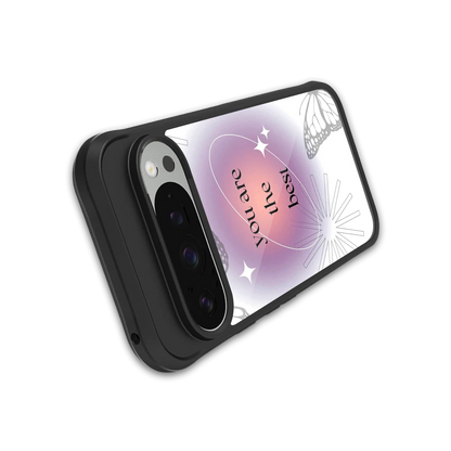 Star Power stylish phone case for google pixel 9 pro xl | glossy glass and slim fit