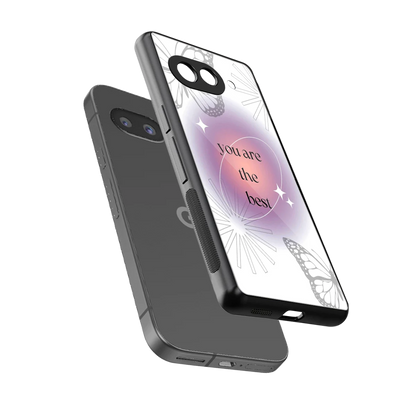 Star Power sleek google pixel 9a cover with tempered glass back and TPU edges