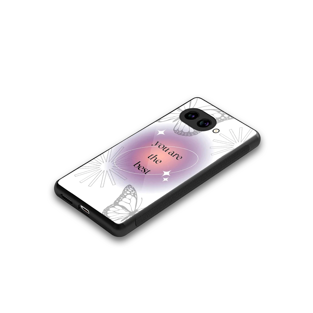 Star Power stylish phone case for google pixel 9a | glossy glass and slim fit