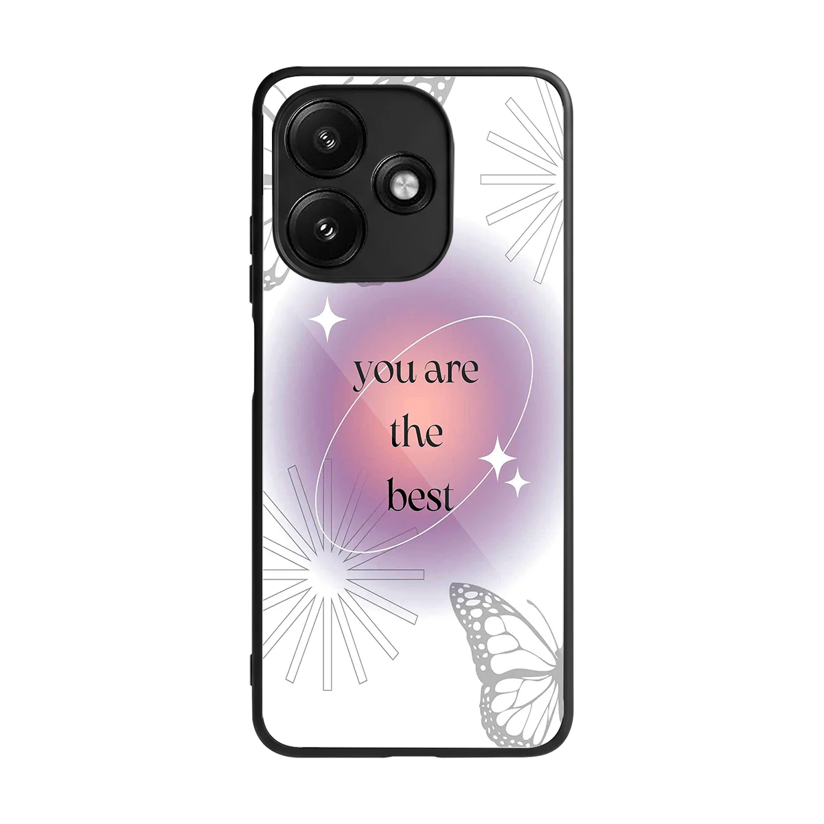 Star Power back phone cover | glass case for redmi 12 5g