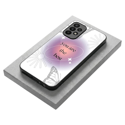 Star Power stylish phone case for samsung galaxy a23 | glossy glass and slim fit