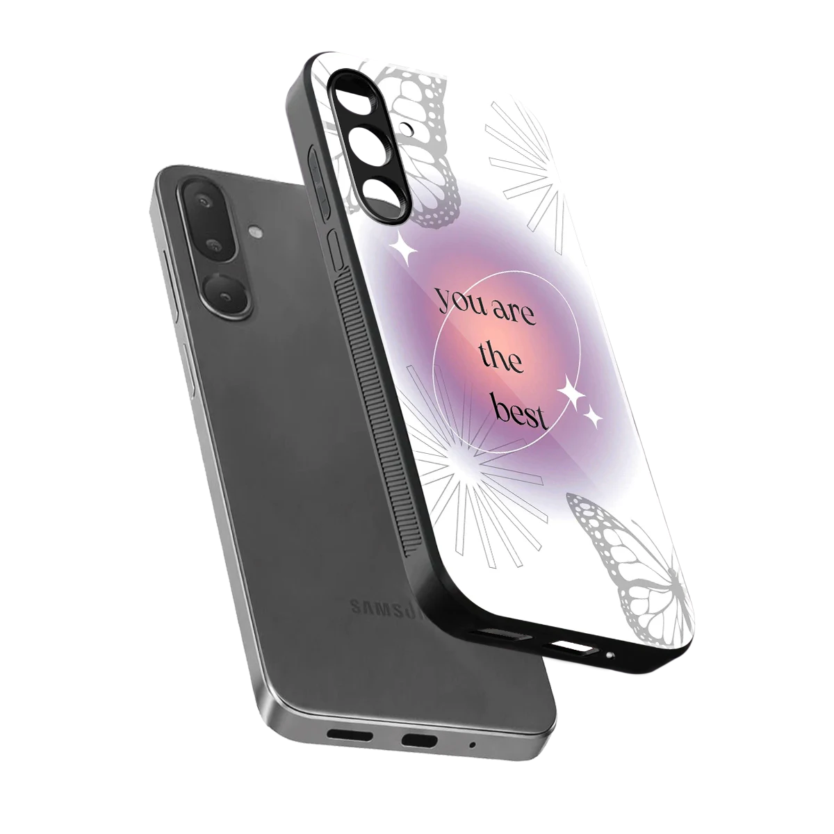 Star Power sleek samsung galaxy m16 5g cover with tempered glass back and TPU edges