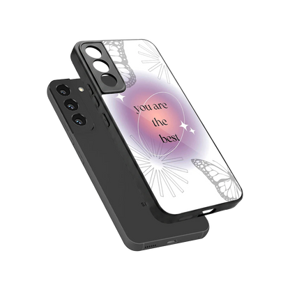 Star Power sleek samsung galaxy s22 cover with tempered glass back and TPU edges