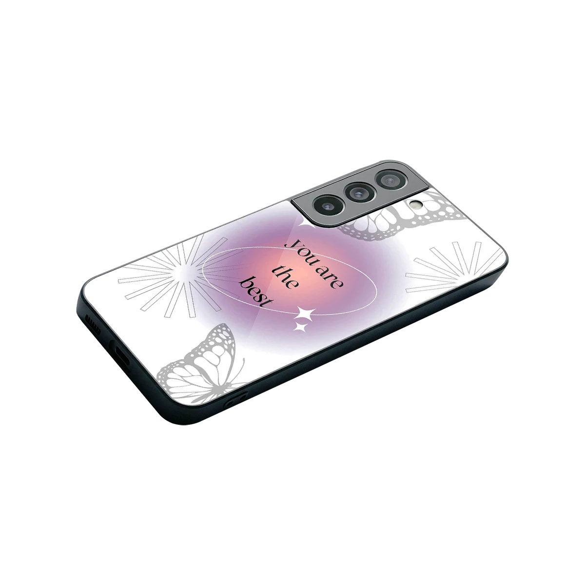 Star Power stylish phone case for samsung galaxy s22 | glossy glass and slim fit