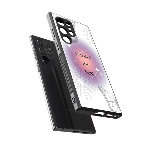 Star Power sleek samsung galaxy s23 ultra cover with tempered glass back and TPU edges