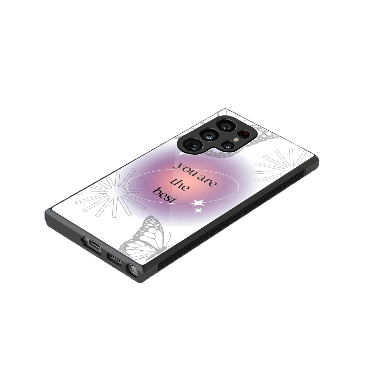 Star Power stylish phone case for samsung galaxy s24 ultra | glossy glass and slim fit