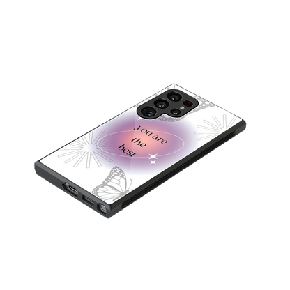 Star Power stylish phone case for samsung galaxy s24 ultra | glossy glass and slim fit