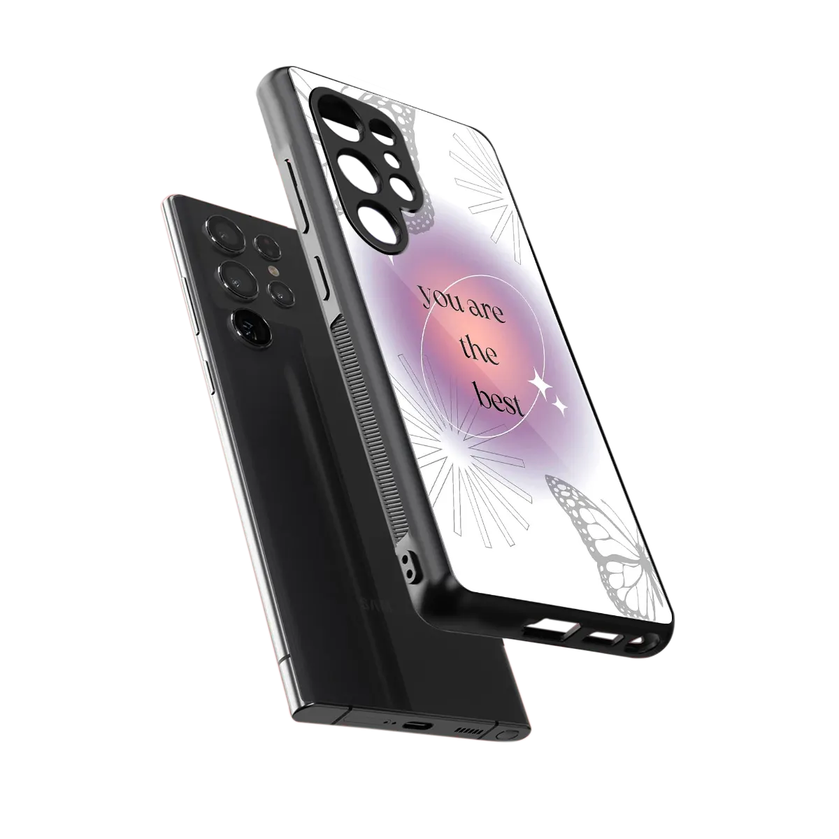 Star Power sleek samsung galaxy s25 ultra cover with tempered glass back and TPU edges