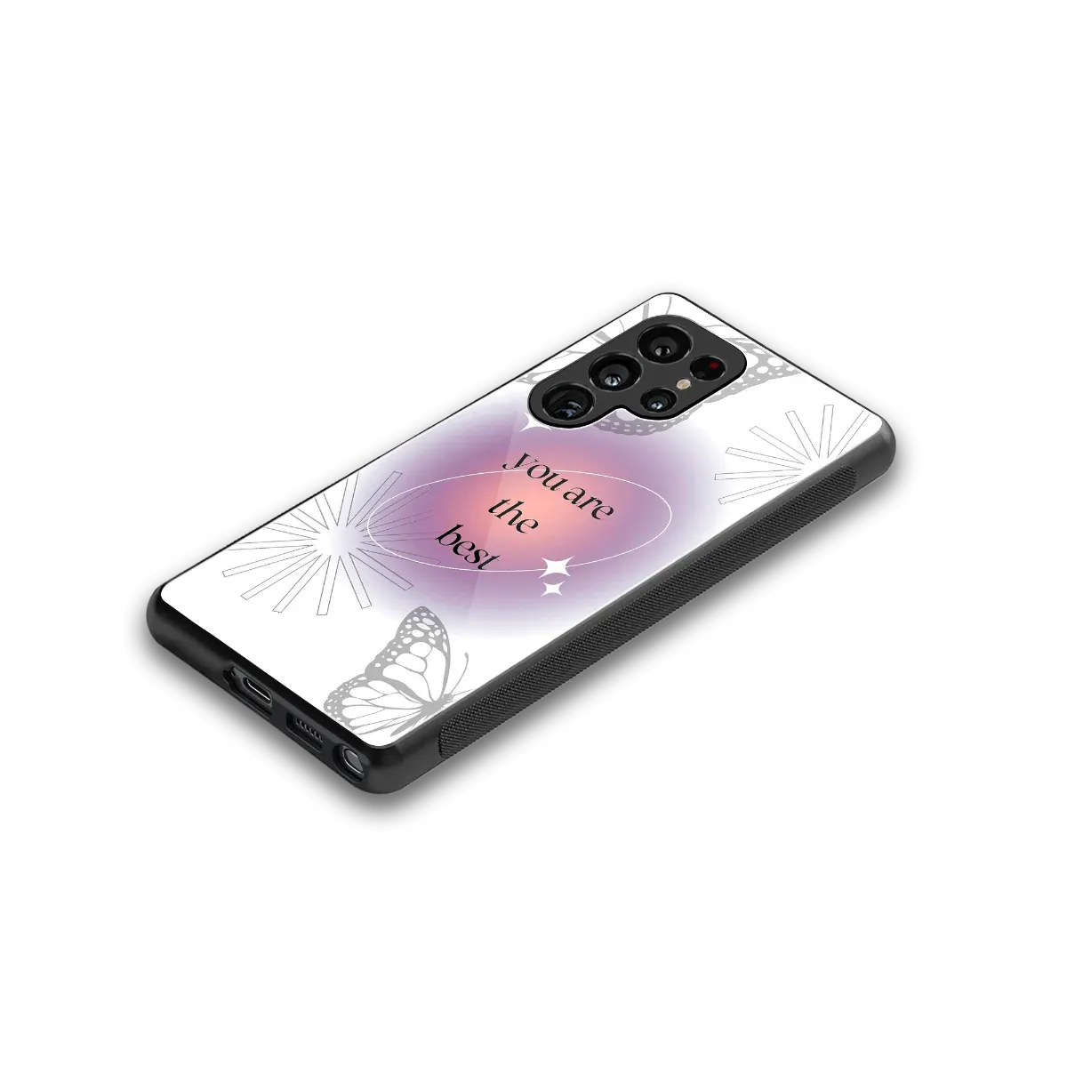 Star Power stylish phone case for samsung galaxy s25 ultra | glossy glass and slim fit
