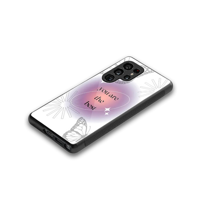 Star Power stylish phone case for samsung galaxy s25 ultra | glossy glass and slim fit