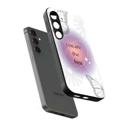 Star Power sleek samsung galaxy s25 cover with tempered glass back and TPU edges