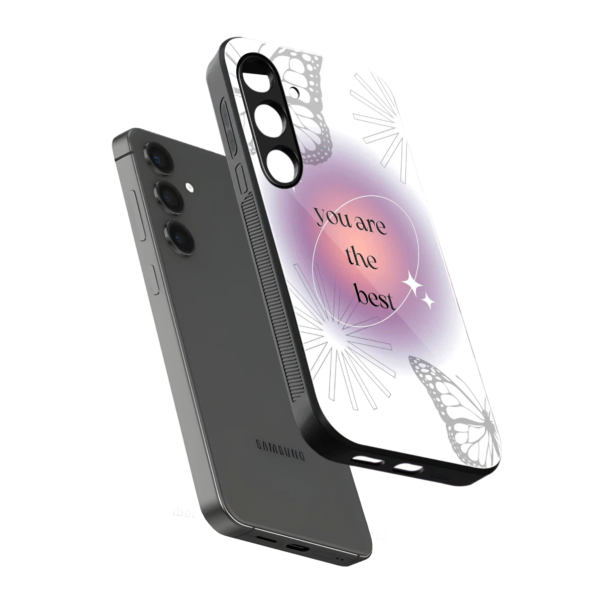 Star Power sleek samsung galaxy s23 cover with tempered glass back and TPU edges