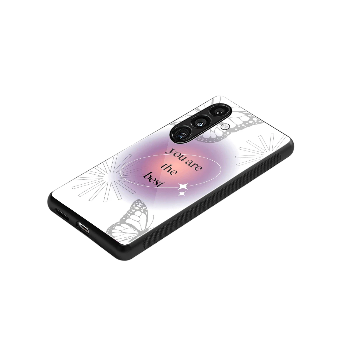 Star Power stylish phone case for samsung galaxy s24 | glossy glass and slim fit