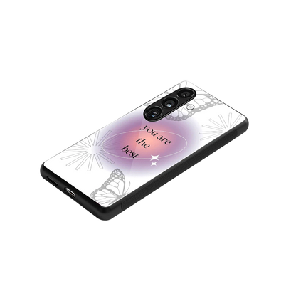 Star Power stylish phone case for samsung galaxy s24 | glossy glass and slim fit