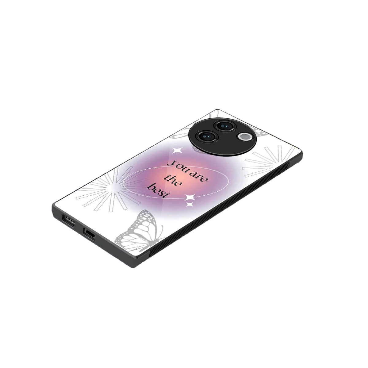Star Power stylish phone case for vivo v30e | glossy glass and slim fit