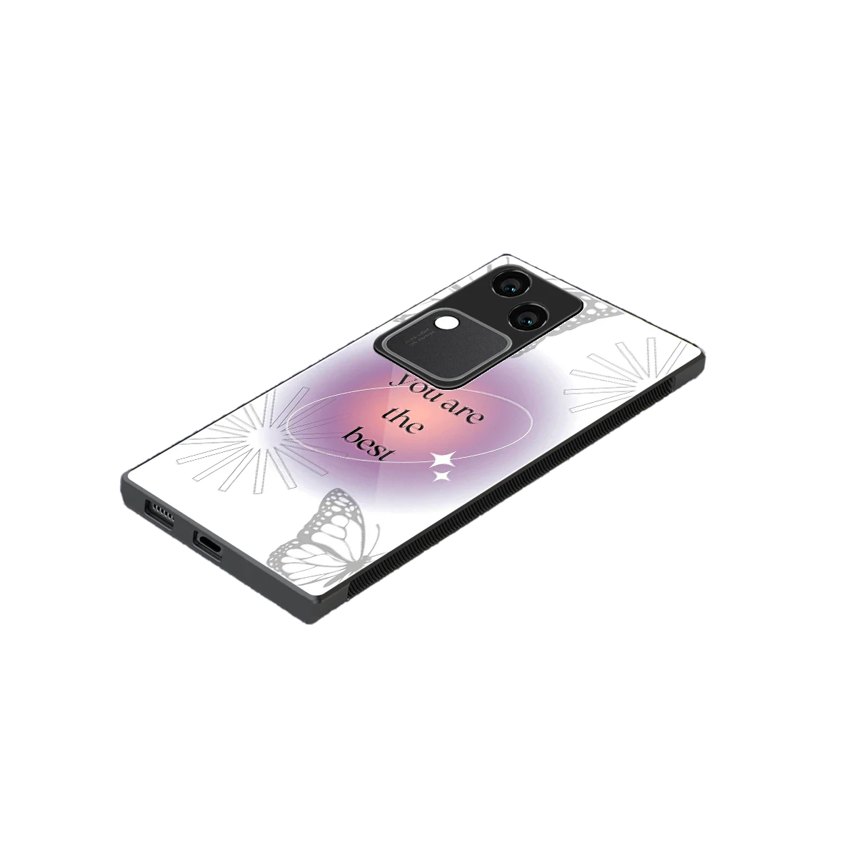 Star Power stylish phone case for vivo v30 | glossy glass and slim fit