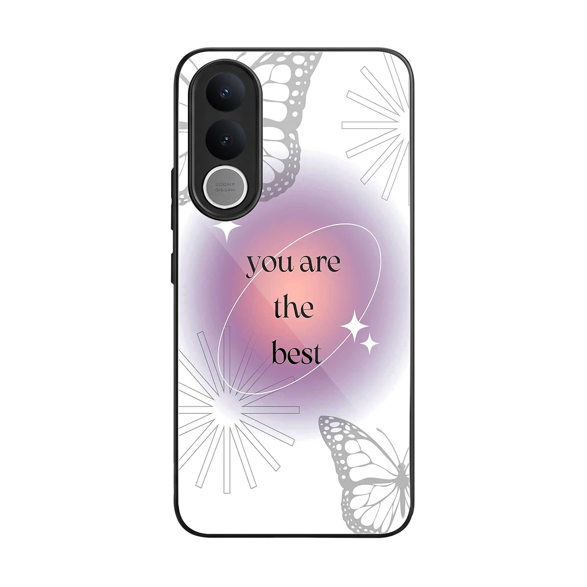 Star Power back phone cover | glass case for vivo v70 fe