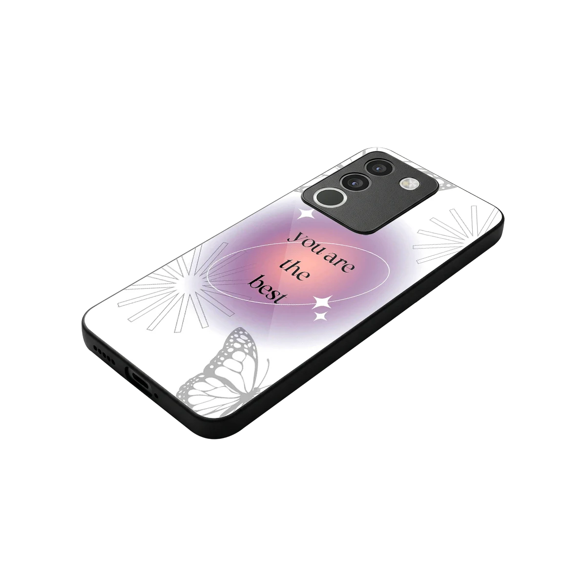 Star Power stylish phone case for vivo y200 5g | glossy glass and slim fit