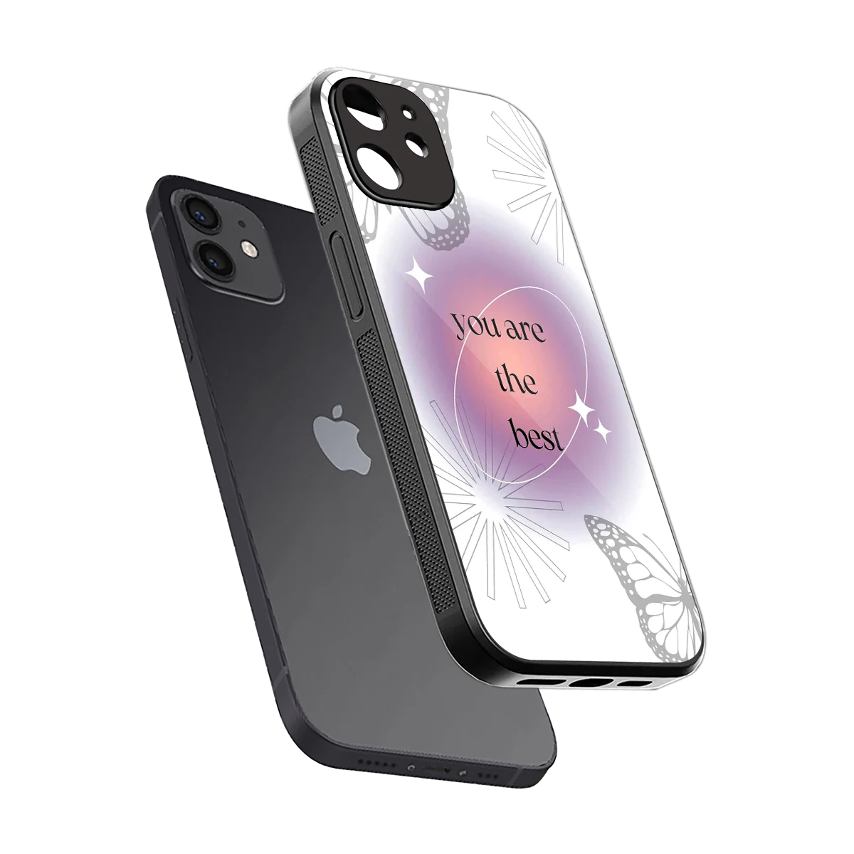 Star Power sleek iphone 11 cover with tempered glass back and TPU edges
