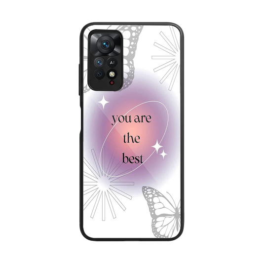 Star Power back phone cover | glass case for redmi note 11 pro