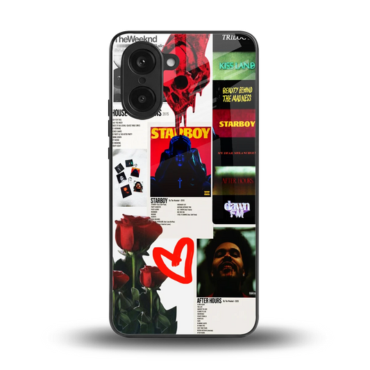 Starboy Collage back phone cover | glass case for oneplus nord ce5 5g