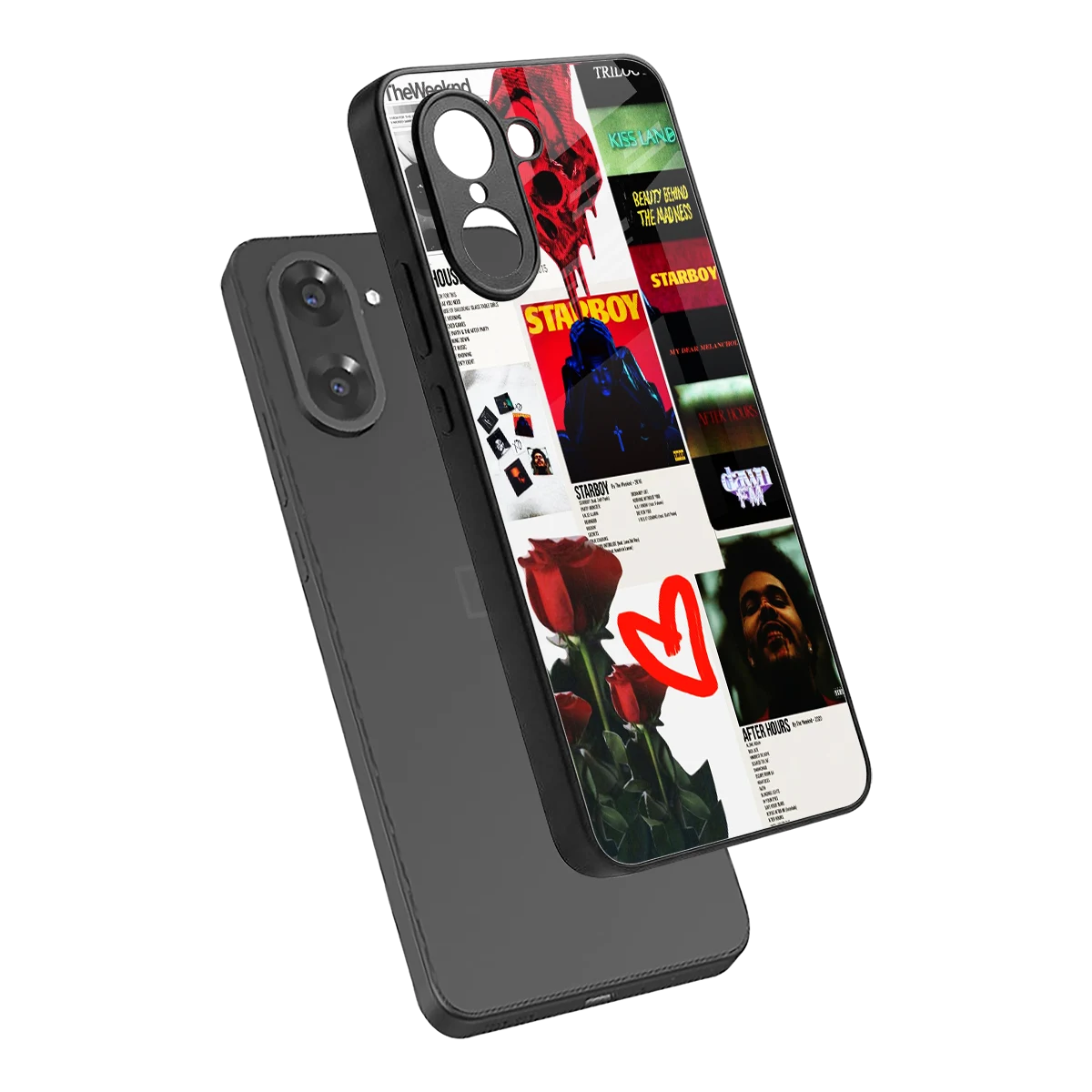 Starboy Collage sleek oneplus nord ce5 5g cover with tempered glass back and TPU edges