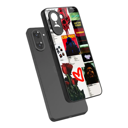 Starboy Collage sleek oneplus nord ce5 5g cover with tempered glass back and TPU edges